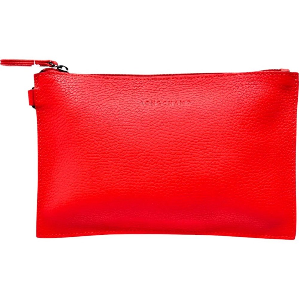 646171BC (X1) Longchamp Clutch Bag Red Leather